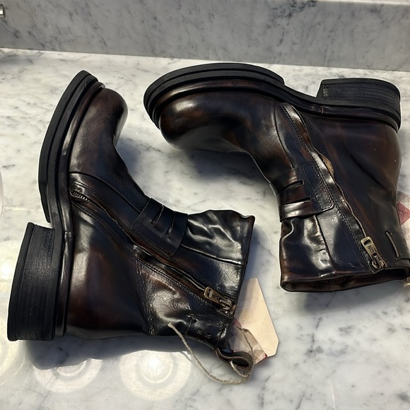 Rare Free People x A.S. 98 Crossroads Moto Boots Size 39 or 9 NWT - Picture 5 of 13